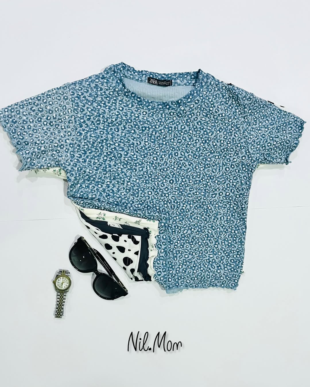 کراپ تاپ فانتزی زارا و اچ اند ام سایز مدیوم تا ۲XL